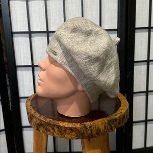 Braxton Light Tan Beret Fleece Lined Winter Hat